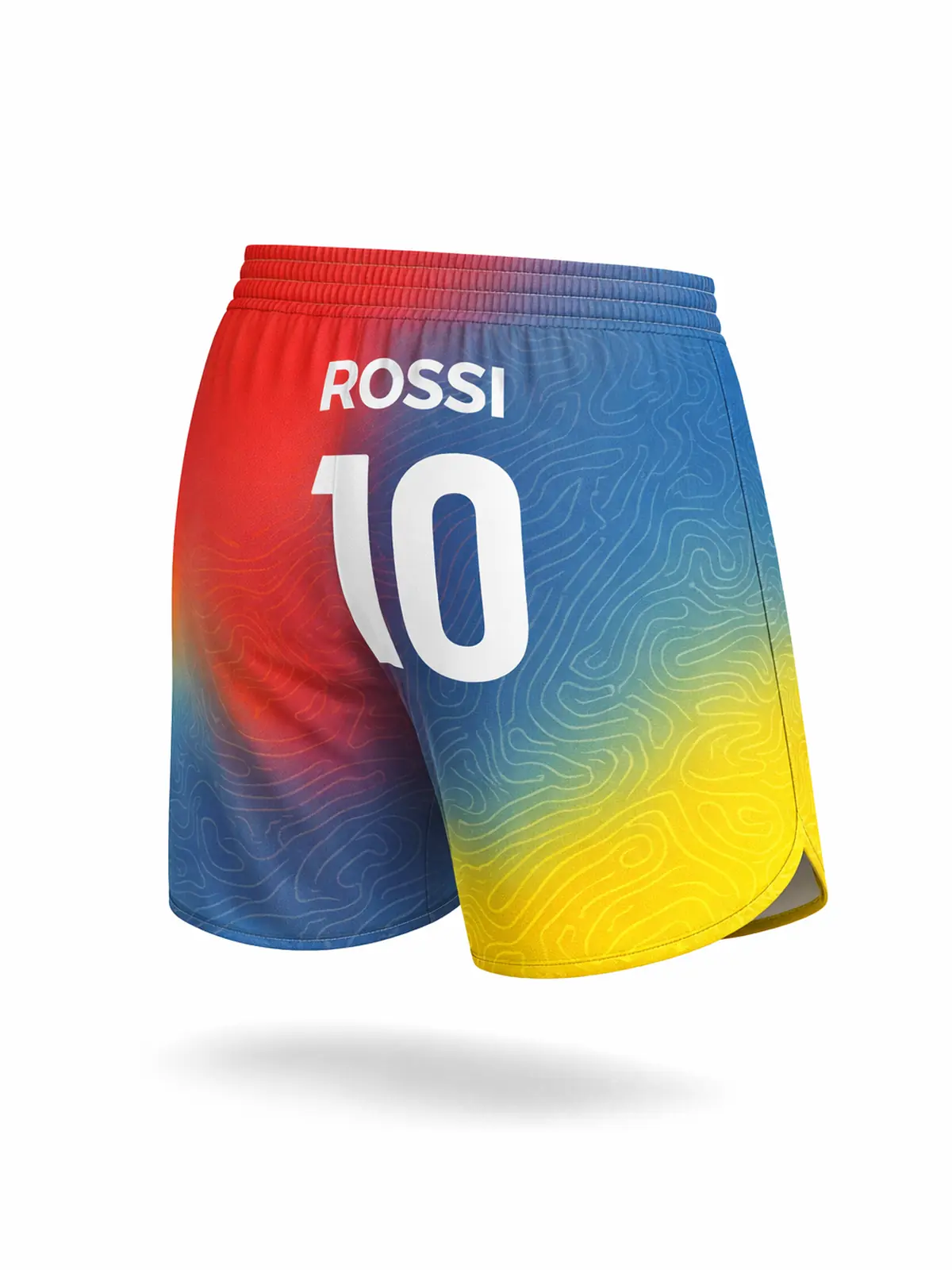 Shorts Boost esempio retro con nome e numero