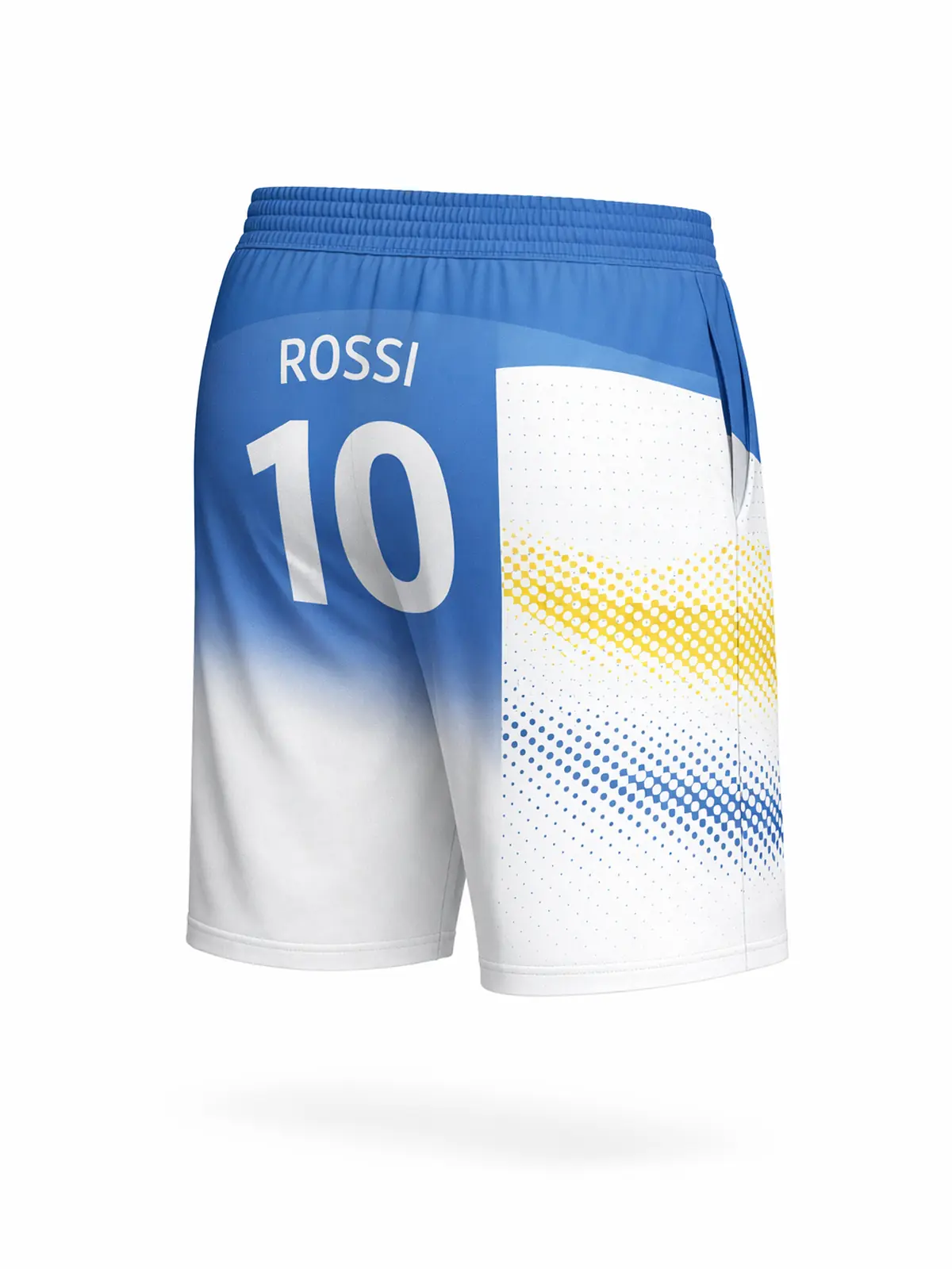 Shorts Smart Pockets esempio retro con nome e numero