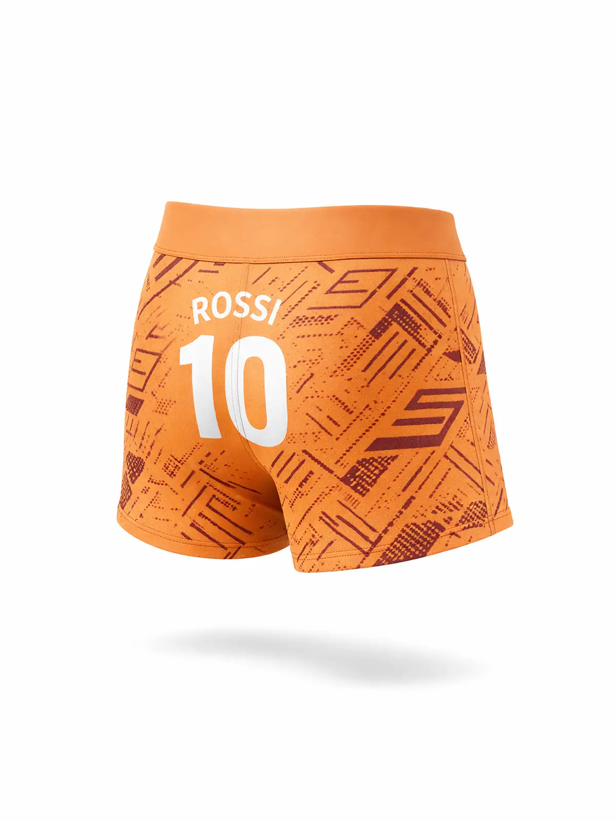 Shorts Underwear esempio retro con nome e numero
