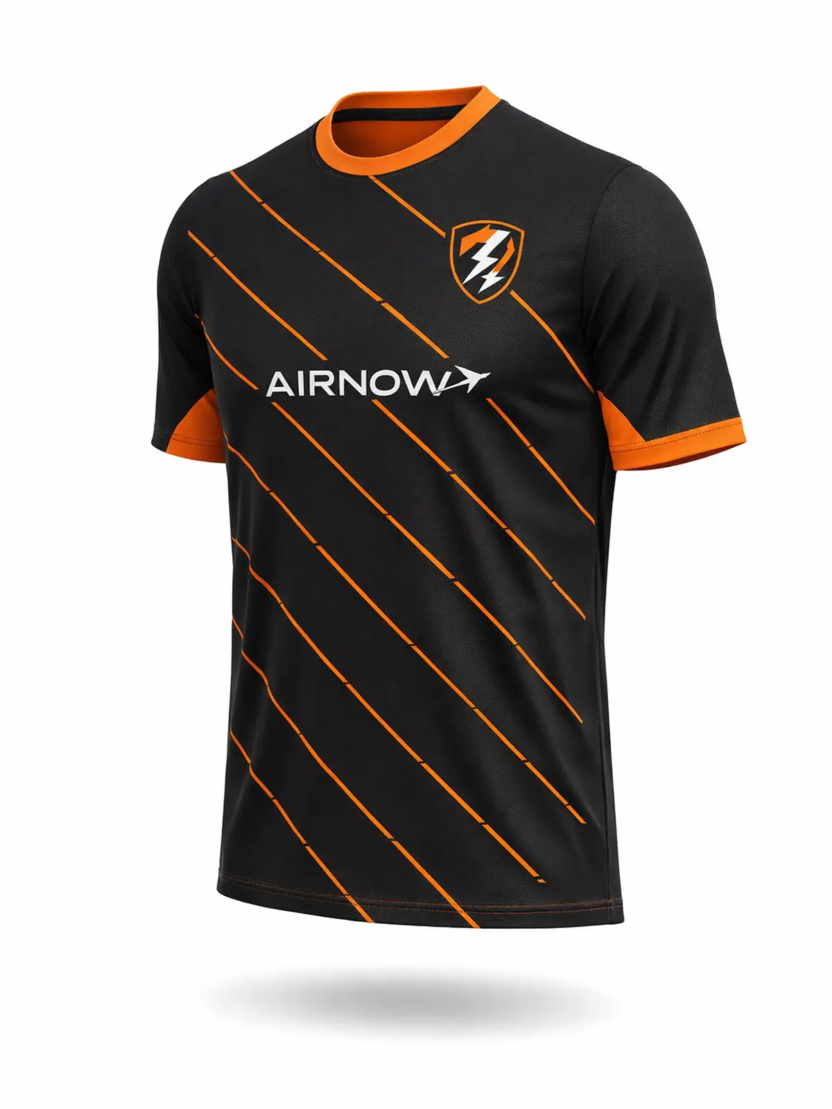 T-shirt Alpha Round Collar esempio fronte personalizzato