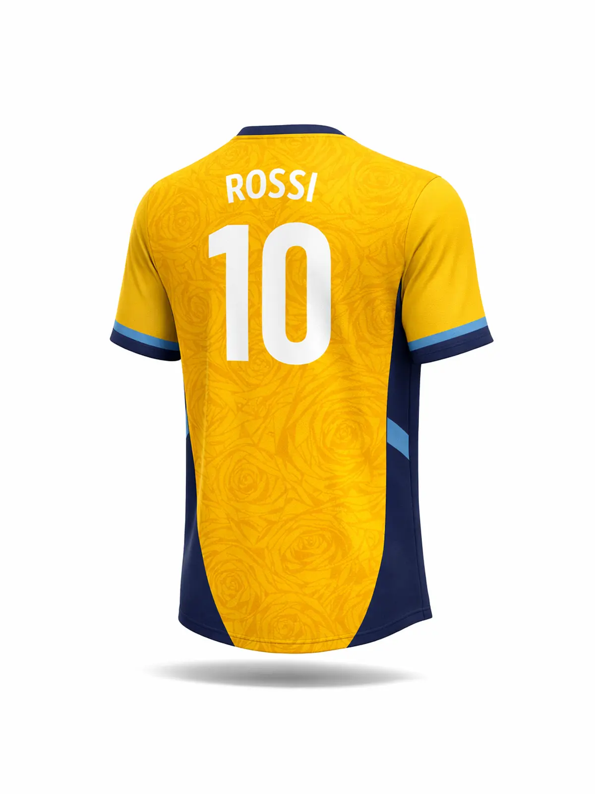 T-shirt Warmup Pre Match esempio retro con nome e numero